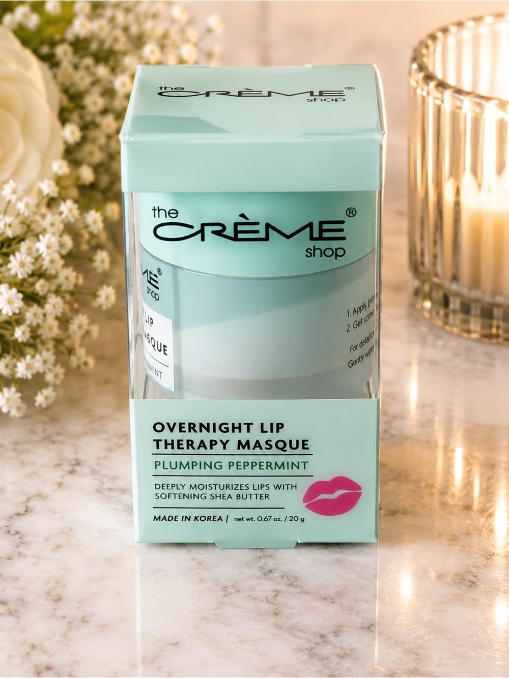The Crème Shop Overnight Lip Therapy Masque in Plumping Peppermint